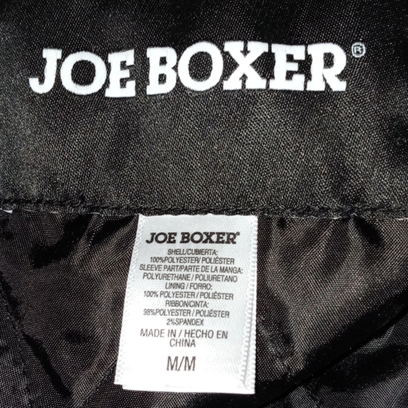 Joe Boxer Jackets & Coats Joe Boxer Black Varsity Jacket Sz M